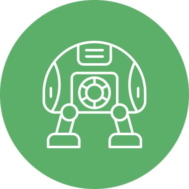 Robot simgesi, modern vektör illüstrasyonu