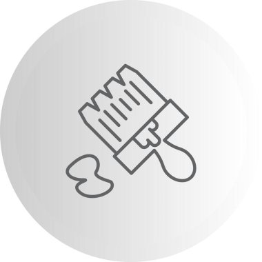 Fırça Boyası Modern Dijital Sanat Nesnesi