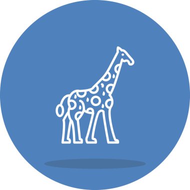 Zürafa simgesi vektör illüstrasyon tasarımı