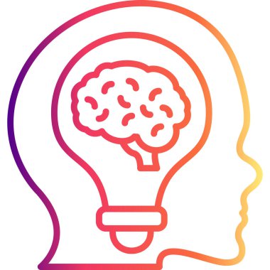 zeka web simgesi vektör illüstrasyonu