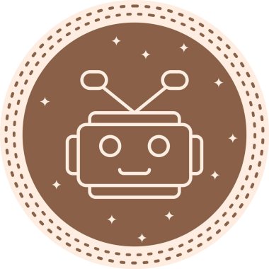 Bot web simgesi vektör illüstrasyonu