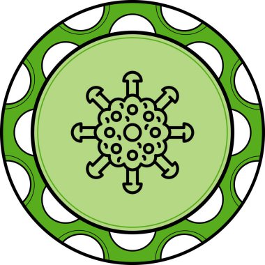 Rubella web simgesi vektör illüstrasyonu