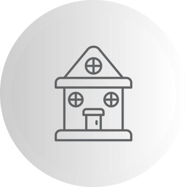 Emlak çizgisi simgesi, vektör illüstrasyonu