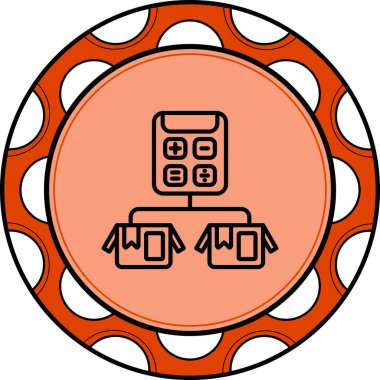 Maliyet web simgesi vektör illüstrasyonu