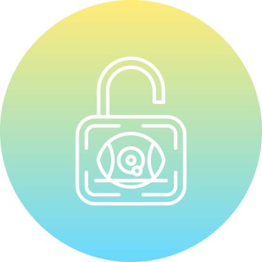 asma kilit web simge vektör çizim