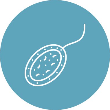 Euglenid ağ simgesi vektör illüstrasyonu