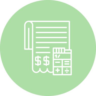 Okul harcı web simgesi vektör illüstrasyonu