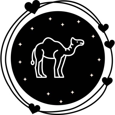 Deve Simgesi Vektör tasarımı