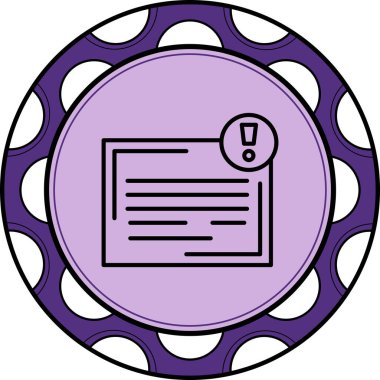 Anımsatıcı modern simgesinin vektör illüstrasyonu