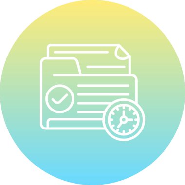 Dizin Yönetimi web simgesi vektör illüstrasyonu