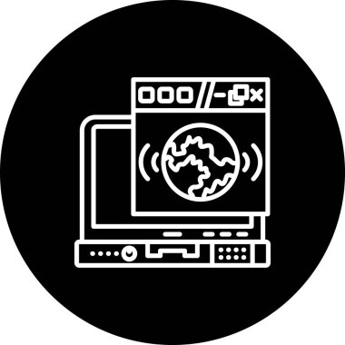 Online Global Web Advanced Functional Web Interface Symbol