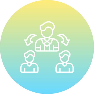 takım web simgesi vektör illüstrasyonu