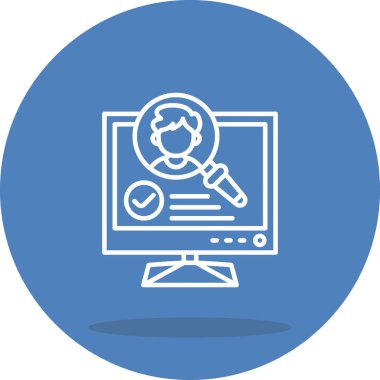 Arama Web simgesi vektör illüstrasyonu işe alınıyor