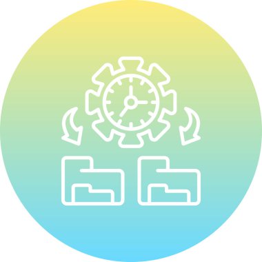 Zaman Yönetimi Yüksek Kaliteli Modern Vektör Elementi