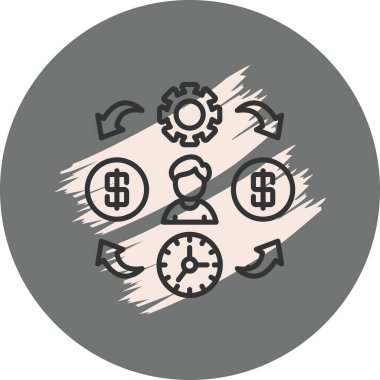 işlem web simgesi vektör illüstrasyonu