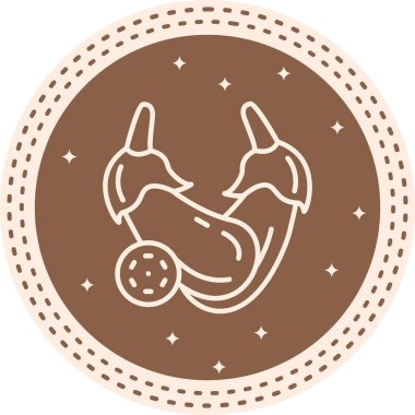 Patlıcan Gelişmiş İşlevsel Web Arayüzü Sembolü