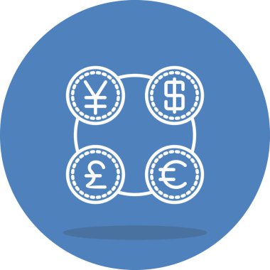 para birimi web simgesi vektör illüstrasyonu