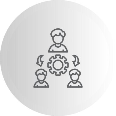 Üçüncü Parti web simgesi vektör illüstrasyonu