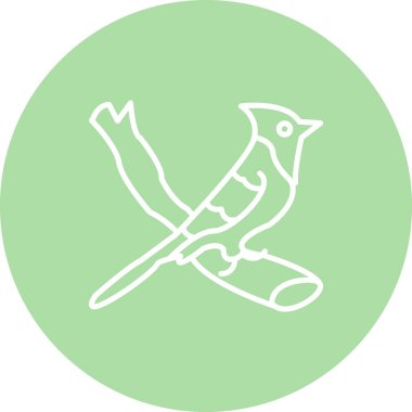 Mavi Jay simge vektör çizimi tasarımı