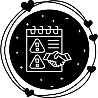 Hoşgörü web simgesi vektör illüstrasyonu