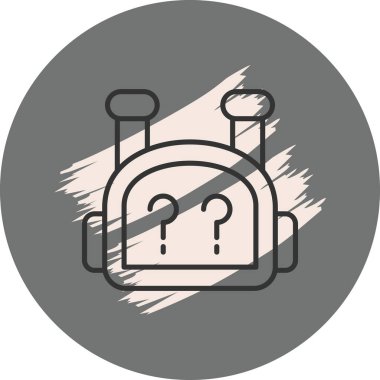 Bot web simgesi vektör illüstrasyonu