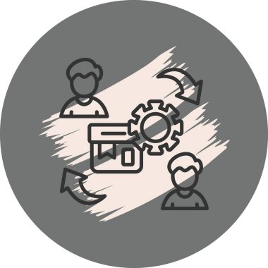 işlem web simgesi vektör illüstrasyonu