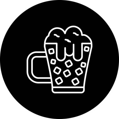 Buz ağı ikonu vektör illüstrasyonu