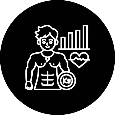 Antrenör web simgesi vektör illüstrasyonu