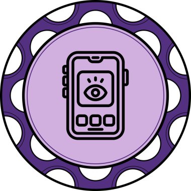 akıllı telefon simgesi, vektör illüstrasyonu basit tasarım