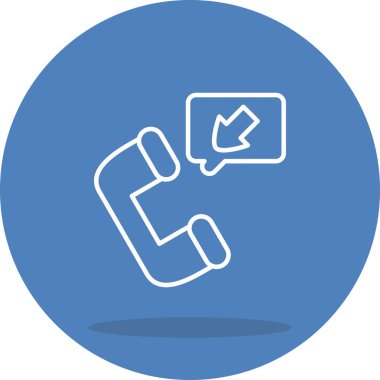 Gelen ağ simgesi vektör illüstrasyonu