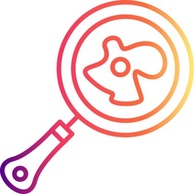 Kızarma Tavası Minimum Düz Kullanıcı Deneyimi Sembolü