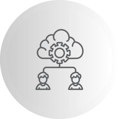 Veri Toplama web simgesi vektör illüstrasyonu