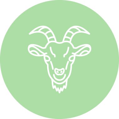 Keçi simgesi vektör illüstrasyon tasarımı