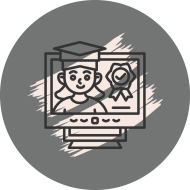 Çevrimiçi Öğrenme Profesyonel Temiz Kullanıcı Arayüzü Elemanı