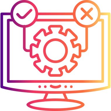 Yazılım web simgesi vektör illüstrasyonu