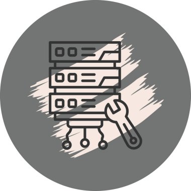 Sunucu Bakımı Minimum Yüksek Kalite Grafik Sembolü