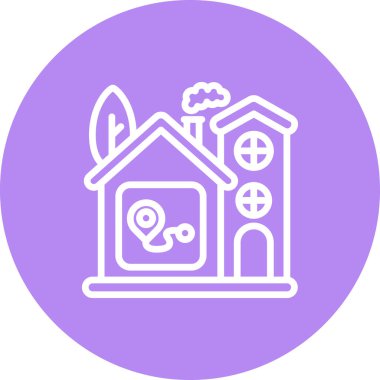 Ev simgesi, vektör illüstrasyonu basit tasarım