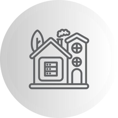 Ev Veritabanı Eşsiz Düz Dijital Tasarım Nesnesi