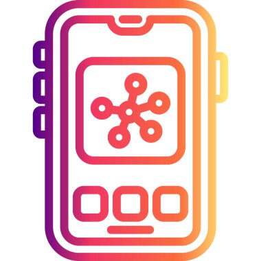 Mobil Ağ Yaratıcı Eşsiz Markalaştırma Vektörü Elemanı