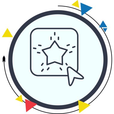 Yıldız Minimal Yüksek Kaliteli Grafik Sembolü