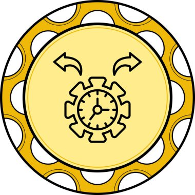 saat web simgesi vektör illüstrasyonu