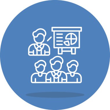 sunum web simgesi vektör illüstrasyonu