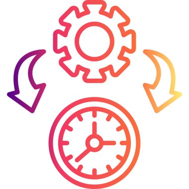 Zaman Yönetimi Eşsiz Düz Dijital Nesne Tasarımı