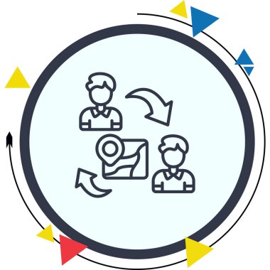  toplantı simgesi vektör illüstrasyon tasarımı