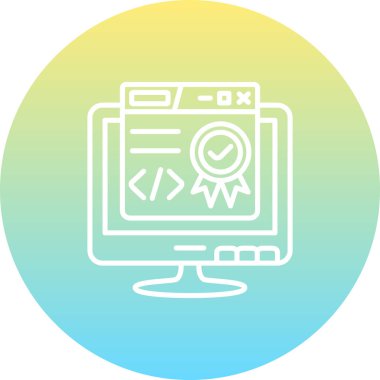 Yazılım web simgesi vektör illüstrasyonu