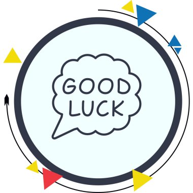 Konuşma balonu çizgisi simgesi, metin basit illüstrasyonlu web etiketi