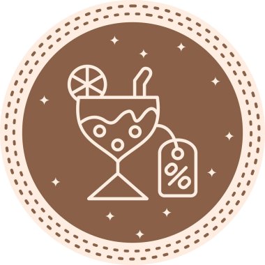 Beyaz arka plan üzerinde izole kokteyl içki