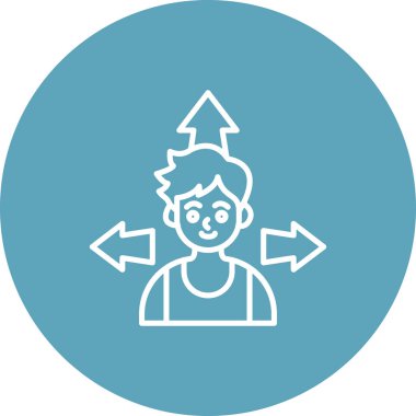 Esneklik web simgesi vektör illüstrasyonu