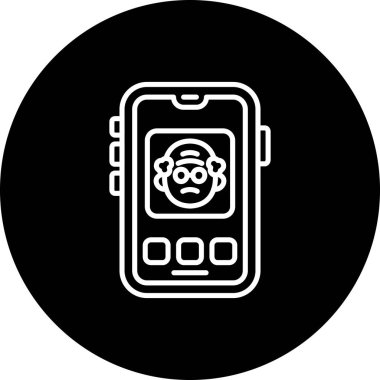 akıllı telefon simgesi, vektör illüstrasyonu basit tasarım