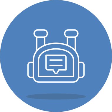 ileti web simgesi vektör illüstrasyonu